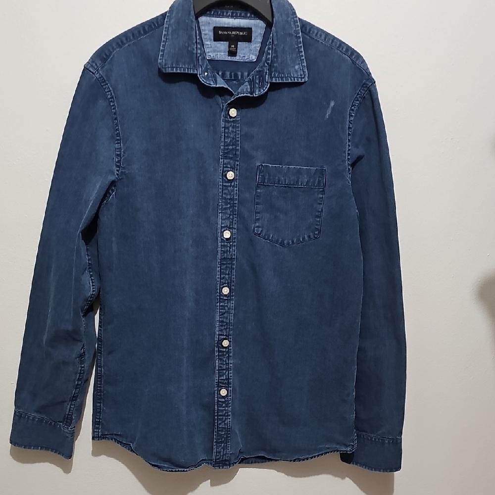 Banana Republic Men's Casual Indigo Shirt
